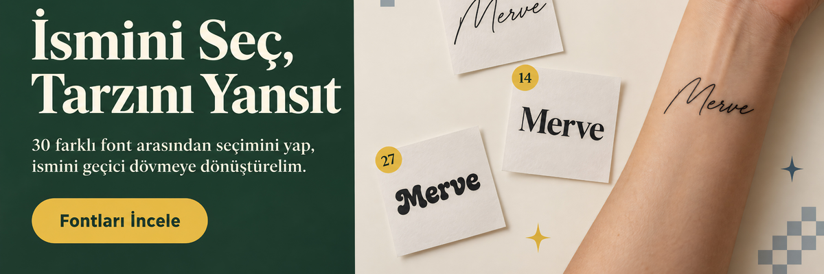 İsmini Seç, Tarzını Yansıt - Fontları İncele