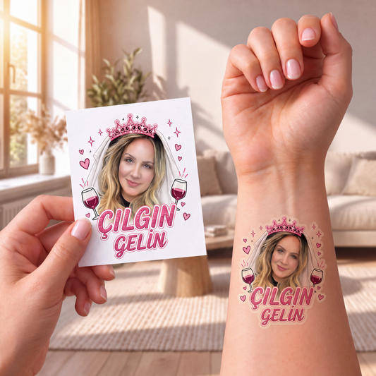 Düğün - Bekarlığa Veda Konseptli Dövme | STASH-252 | Fotoğraflı Geçici Dövme