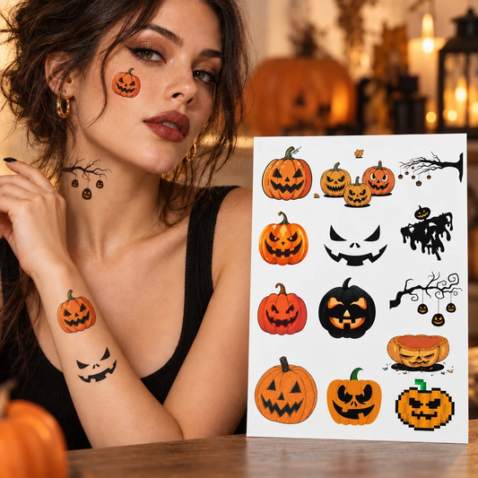 Cadılar Bayramı Konseptli Hazır Dövme Seti | STASH-631