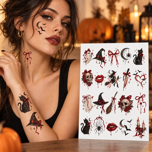 Cadılar Bayramı Konseptli Hazır Dövme Seti | STASH-632