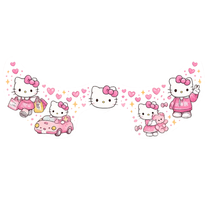 Hello Kitty Temalı Geçici Yüz Çıkartması | Stash Market