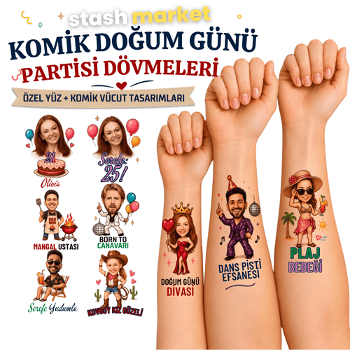 Stash Market | Özel Kişiselleştirilebilir Geçici Dövme - Stash Market